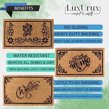 Stylish Eco-Friendly Coco Coir Welcome Mat for Home