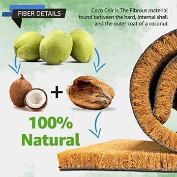 Stylish Eco-Friendly Coco Coir Welcome Mat for Home
