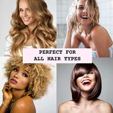 EMIKO Microfiber Hair Towel for Women - Quick Anti Frizz Drying for Long or Curly Hair, Large (43" x 23"), White, Super Absorbent & Soft