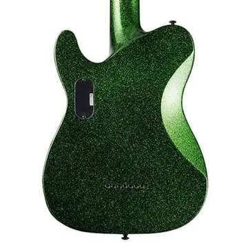 ESP LTD SCT-607 Baritone Signature Series Stephen Carpenter Electric Guitar with Case, Green Sparkle