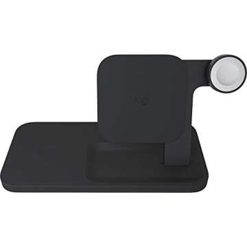 Logitech 3-in-1 Qi Wireless Charging Dock for iPhone 8