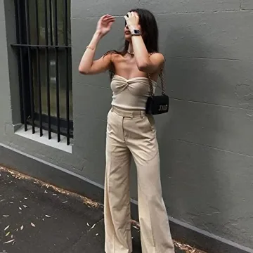 Meladyan Twist Knot Tube Top Stylish Stretchy Comfort