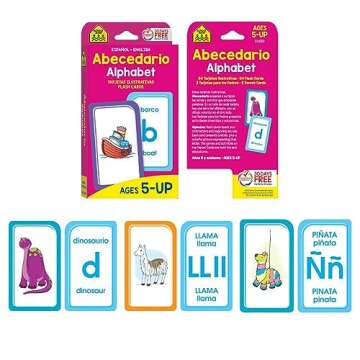 Bilingual Flash Card Set for Language Learning