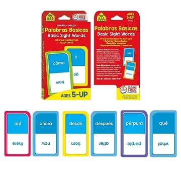 Bilingual Flash Card Set for Language Learning