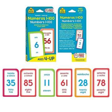 Bilingual Flash Card Set for Language Learning