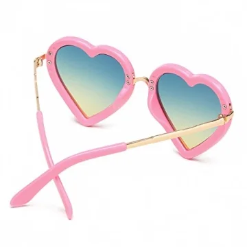 Mibasies Heart Shaped Kids Sunglasses UV 400 Protection