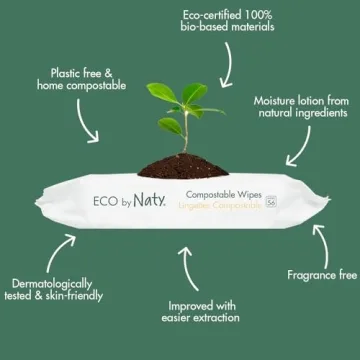 Eco by Naty Baby Wipes - Gentle & Compostable for Baby