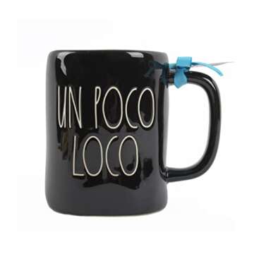 Disney Coco x Rae Dunn "Un Poco Loco" Black Ceramic Coffee Mug