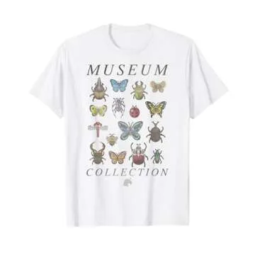 Animal Crossing Bugs Museum Collection Short Sleeve T-Shirt