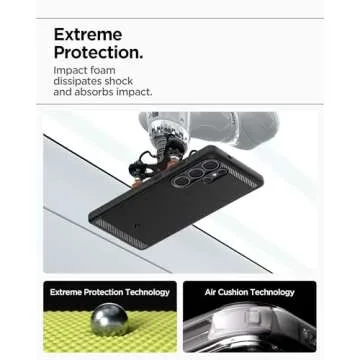 Spigen Rugged Armor MagFit Designed for Galaxy S25 Ultra Case [Fast Wireless Charging/Magnet for Galaxy] (2025) - Matte Black