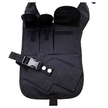FIRECLUB Outdoor Multi-Function Tactical Pistol Hidden Gun Holster Hiking Under Shoulder Helmet Single Shoulder Vest Bag Pouch Pouches