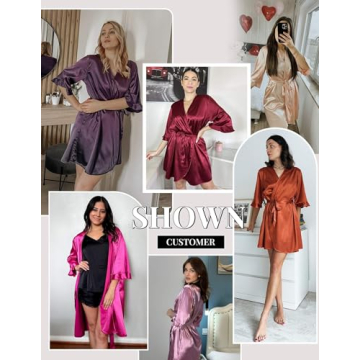 Ekouaer Women's Satin Robe for Elegance and Comfort