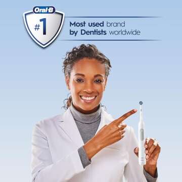 Oral-B Pro 1000 CrossAction Electric Toothbrush, Black and White, 2 Count