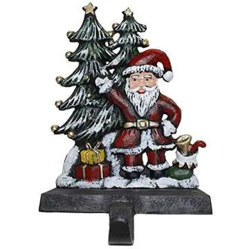 Lulu Decor Cast Iron Christmas Stocking Holders Set of 6
