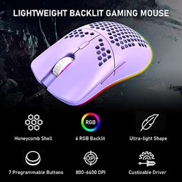 60% Mechanical Gaming Keyboard and RGB Mouse Bundle
