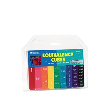 Learning Resources Fraction Tower Equivalency Cubes - 51 Pieces, Ages 6+ Math Learning Toys for Kids...