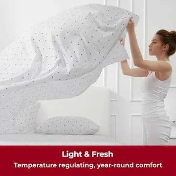 Mellanni Queen Sheets Set - 4 PC Iconic Collection Bedding - Hotel Luxury, Extra Soft, Cooling Bed Sheets - Wrinkle, Fade, Stain Resistant (Queen, Polka Dot Navy)