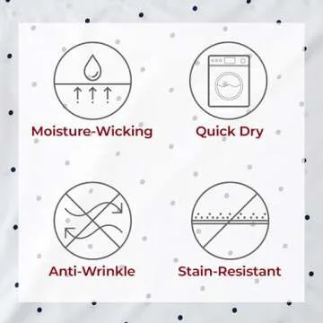 Mellanni Queen Sheets Set - 4 PC Iconic Collection Bedding - Hotel Luxury, Extra Soft, Cooling Bed Sheets - Wrinkle, Fade, Stain Resistant (Queen, Polka Dot Navy)