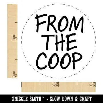 Coop Egg Rubber Stamp - Mini 1/2 Inch for Creative Crafting