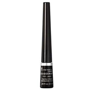 Rimmel London Scandaleyes Exaggerate Liquid Eyeliner, Intense Color, Long-Wearing, Waterproof, 001, ...