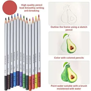 Bomybaw 72PCS Colored Pencils Set - Ideal for All Artists
