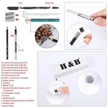 Bomybaw 72PCS Colored Pencils Set - Ideal for All Artists