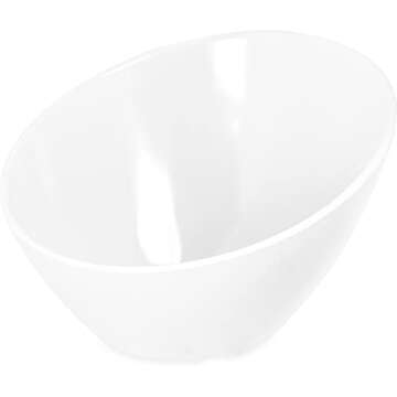 CFS 5554437 Balsam Melamine Angled Salad Bowl, 26 fl. oz, Bavarian Cream" )