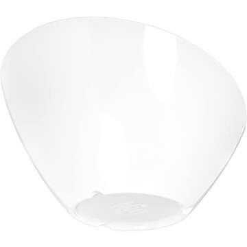 CFS 5554437 Balsam Melamine Angled Salad Bowl, 26 fl. oz, Bavarian Cream" )