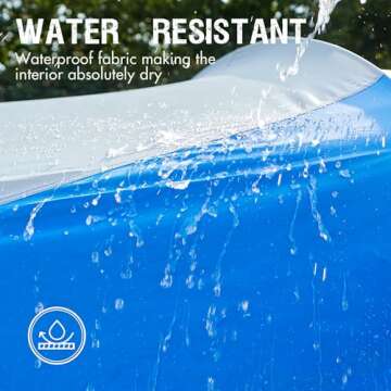 PORTAL 8 Person Family Camping Tent with Screen Porch, Portable Waterproof Windproof Cabin Tent with Rainfly, Carry Bag for Family Camping, Outdoor Hiking