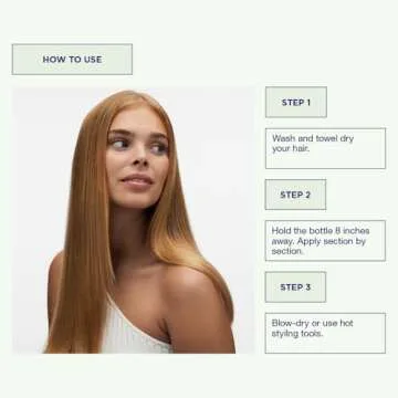 Maria Nila Cream Heat Spray, 5.1 Fl Oz / 150 ml, Protects Hair when Using Heating Tools, Pea Protein Prevents Split Ends, 100% Vegan & Sulfate/Paraben free