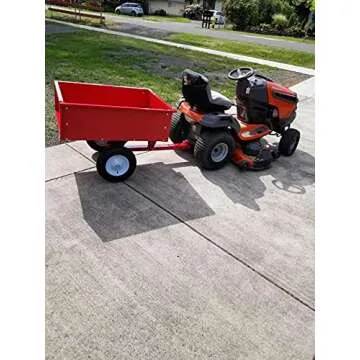 Haul Master 10 Cu. Ft Trailer Cart for Lawn & Garden