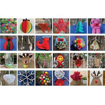 2024 Christmas Countdown Advent Calendar. Beautiful DIY Arts & Crafts Ornaments & Decorations Handmade by your kids. 24 days, all the season decorations for the Christmas Tree and Table.