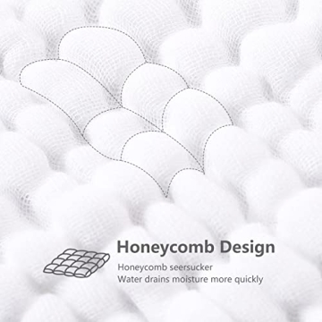 Sweet Dolphin 12 Pack Muslin Burp Cloths - Soft & Extra Absorbent