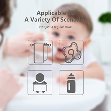 Sweet Dolphin 12 Pack Muslin Burp Cloths - Soft & Extra Absorbent