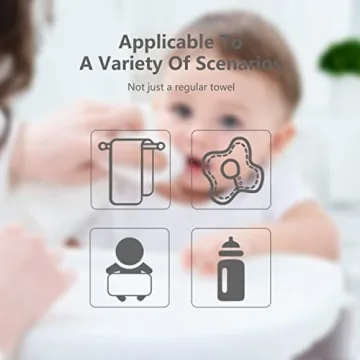 Sweet Dolphin 12 Pack Muslin Burp Cloths - Soft & Extra Absorbent