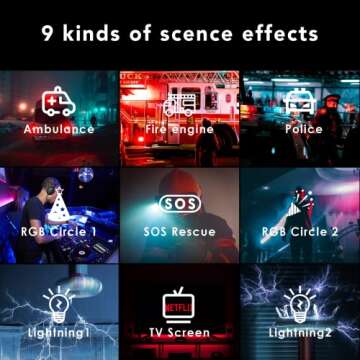 IVISII RGB LED Video Light Panel, 2600K-10000K/CRI 97/552PCS LED Beads Studio Lighting, 9 Applicable Scenes 360° Full Color Photography Lighting for Video Conference, Recording, YouTube