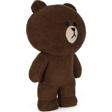 GUND LINE Friends Brown Plush Stuffed Animal Bear 14"