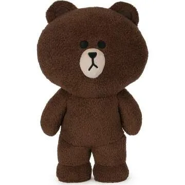 GUND LINE Friends Brown Plush Stuffed Animal Bear 14"