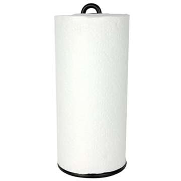 Spectrum Diversified Euro Paper Towel Holder, Black