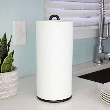 Spectrum Diversified Euro Paper Towel Holder, Black