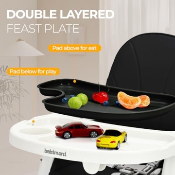 babimoni 3 in 1 Convertible High Chair for Babies