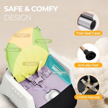 babimoni 3 in 1 Convertible High Chair for Babies