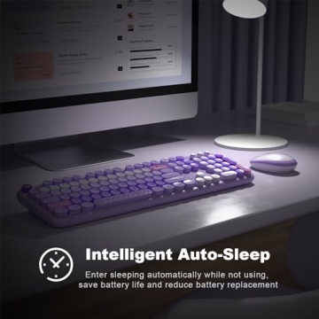MOFII Colorful Wireless Keyboard and Mouse Combo Set