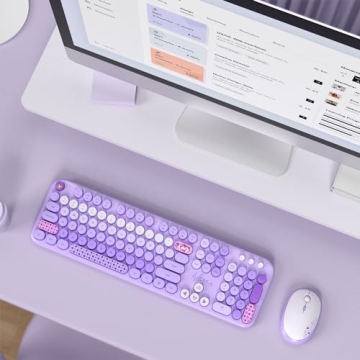 MOFII Colorful Wireless Keyboard and Mouse Combo Set