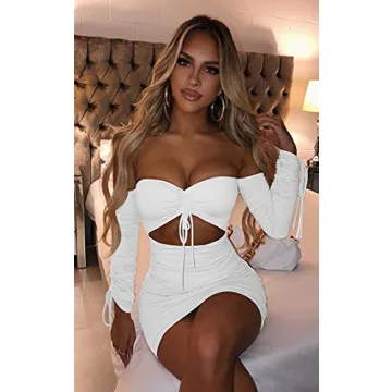 GOBLES Women's Sexy Tube Dress for Club and Parties