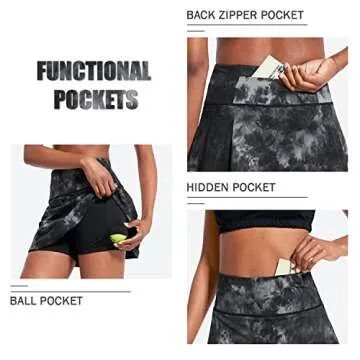 BALEAF Women's 13" Tennis Skirt - Stylish and Comfy