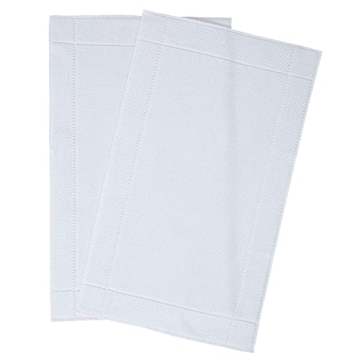 HOMERICAN Washable Bath Mat Set - Soft Turkish Cotton Mats