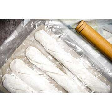 Wowfit 100 CT 18x24 inch 1.1 Mil Clear Plastic Flat Open Poly Bags – Great for Proofing Bread, Dough, Food Storage, Artwork, Pans, and More