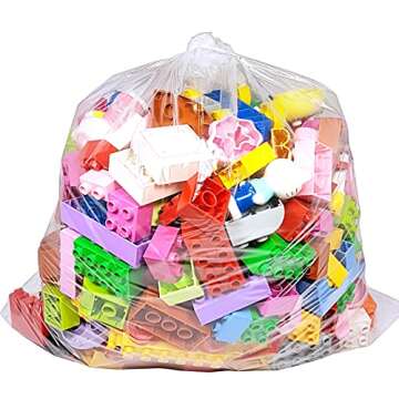 Wowfit 100 CT 18x24 inch 1.1 Mil Clear Plastic Flat Open Poly Bags – Great for Proofing Bread, Dough, Food Storage, Artwork, Pans, and More