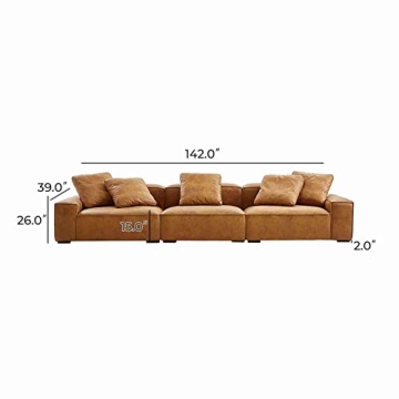 Mido 5 Seater Sofa for Living Room, Waterproof Design